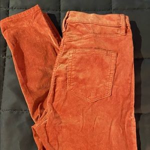 LOFT FINE WALE DUSTY PINK CORDUROY SKINNY PANTS PETITE SIZE 4/27